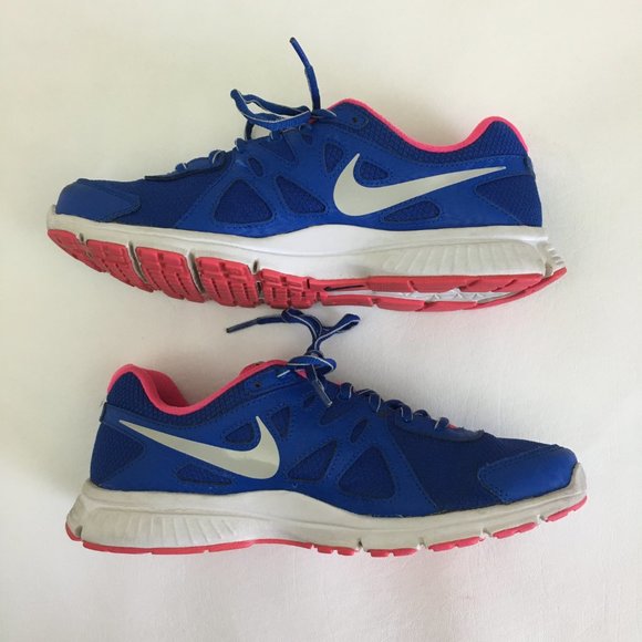 Nike Women’s Revolution 2 Running Shoes Blue/Pink 9.5 - Picture 5 of 12
